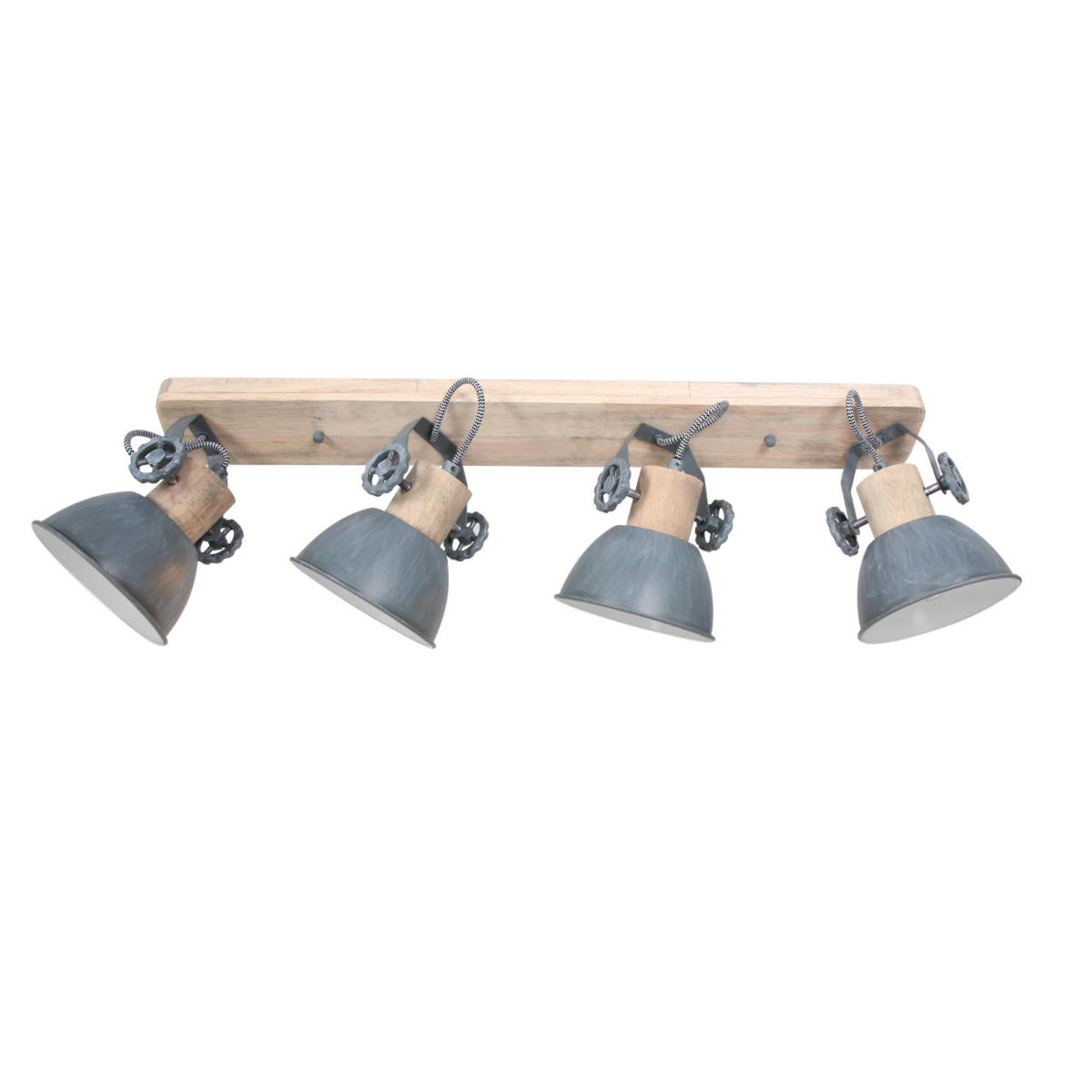DECKENSPOTS - Grau, Trend, Holz/Metall (15/23/90cm)