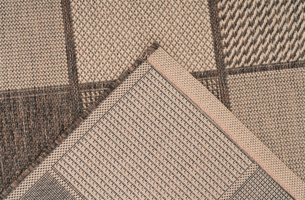 FLACHWEBETEPPICH 120/170 cm Splash 400 Braun / Creme Braun, Creme  - Creme/Braun, KONVENTIONELL, Textil (120/170cm)