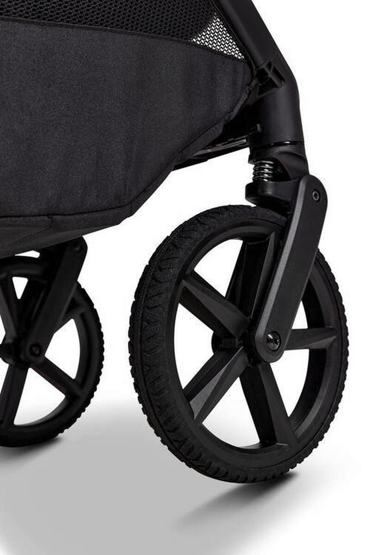 KOMBIKINDERWAGEN  Gio Fold ETPU  Tonka  - Schwarz/Mokka, Basics, Textil/Metall (120/58/92cm) - Moon Edition