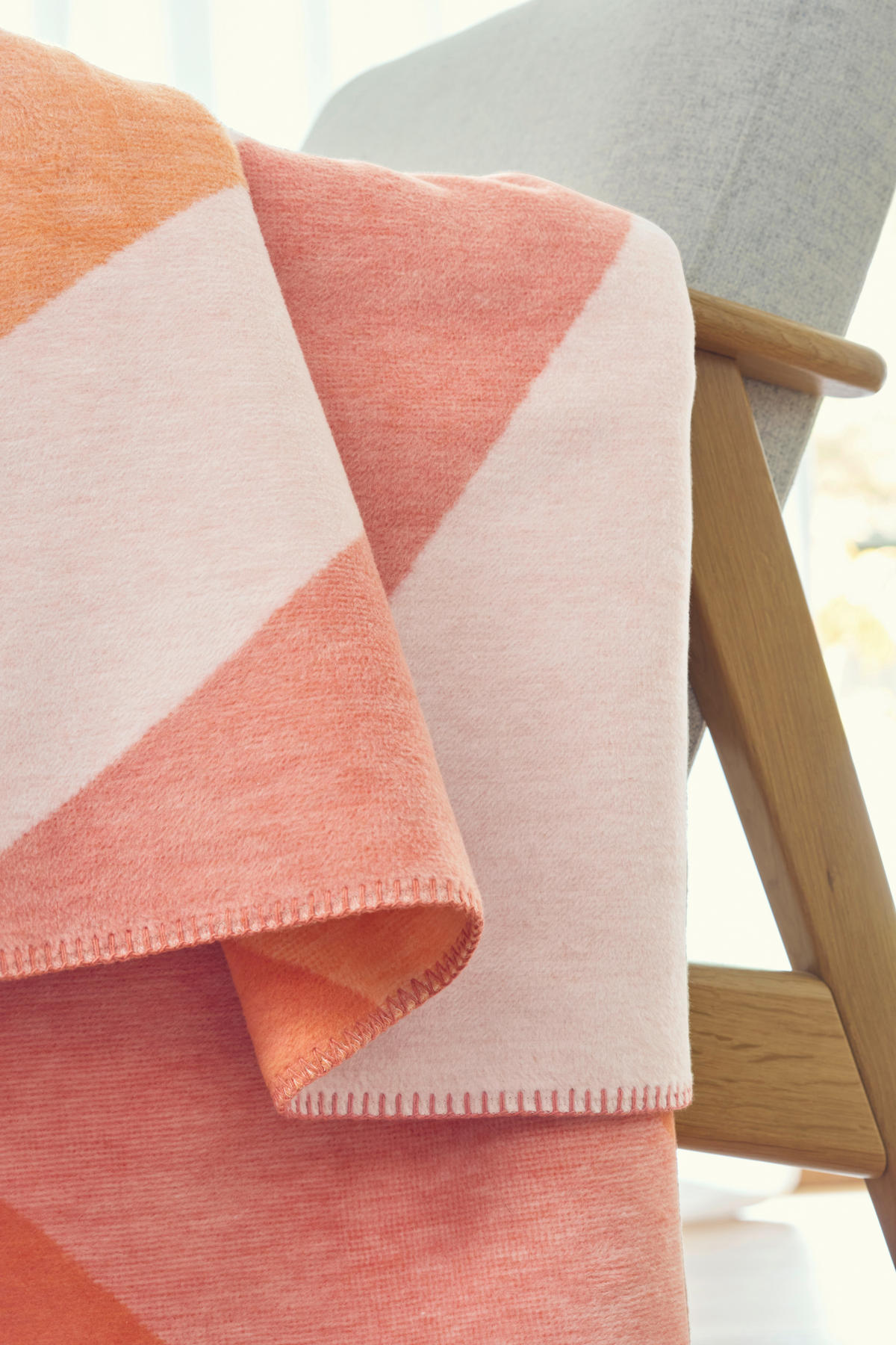 DECKE 150/200 cm  - Aprikose, Design, Textil (150/200cm) - Novel