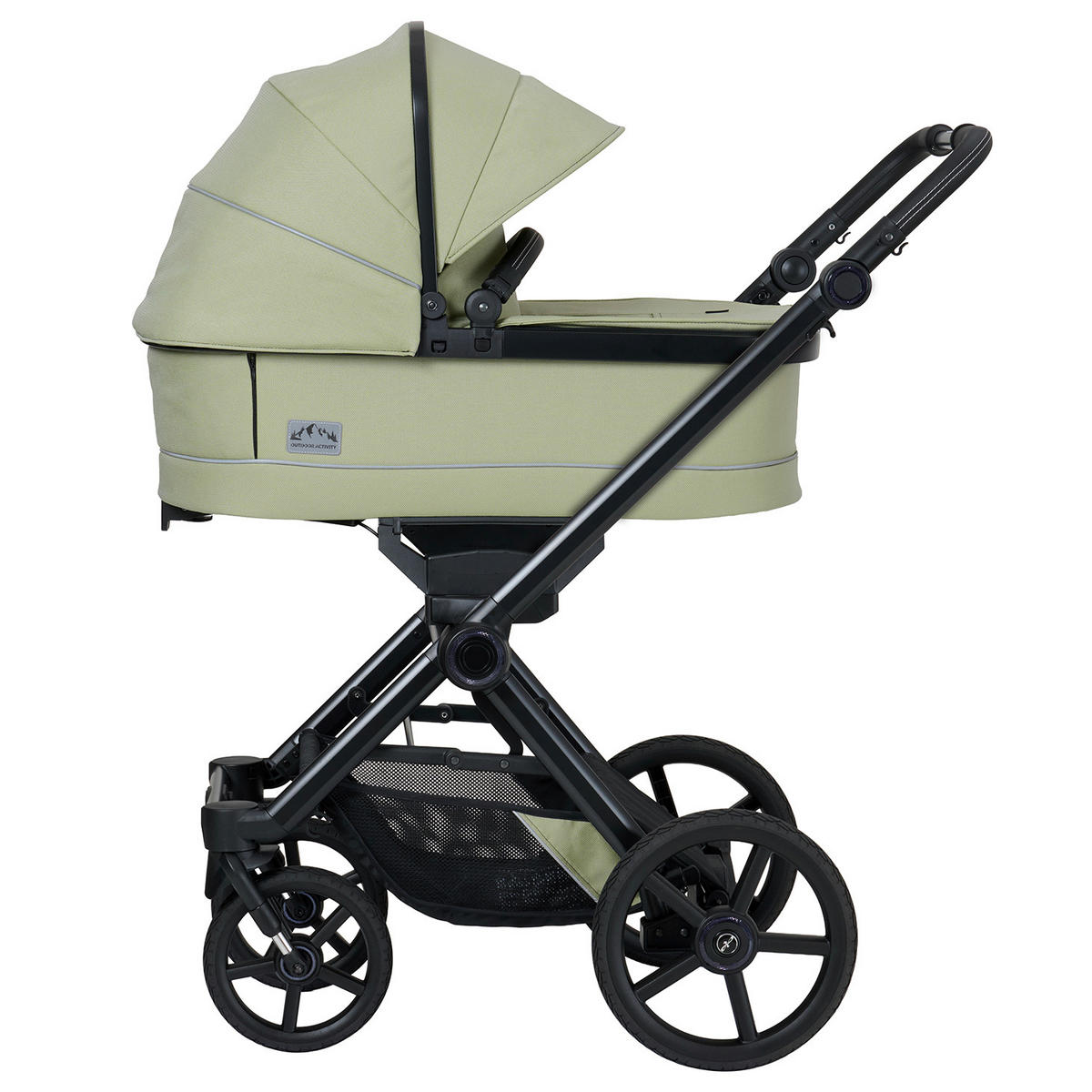 KINDERWAGENSET IVY GTR Outdoor HB  - Schwarz/Hellgrün, Basics, Textil/Metall (94/58/119cm) - Hartan