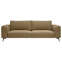 VIERSITZER-SOFA in beflockt Goldfarben  - Goldfarben/Schwarz, Design, Holz/Textil (302/87/88cm) - MID.YOU