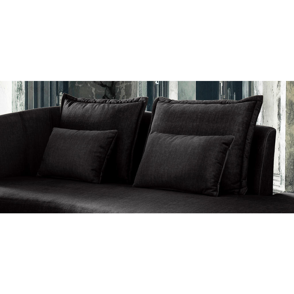 Thumbnail - Livetastic Ottomane, Anthrazit, Textil, Uni, Füllung: Schaumstoff, 211x85x101 cm, Typenauswahl, seitenverkehrt erhältlic...
