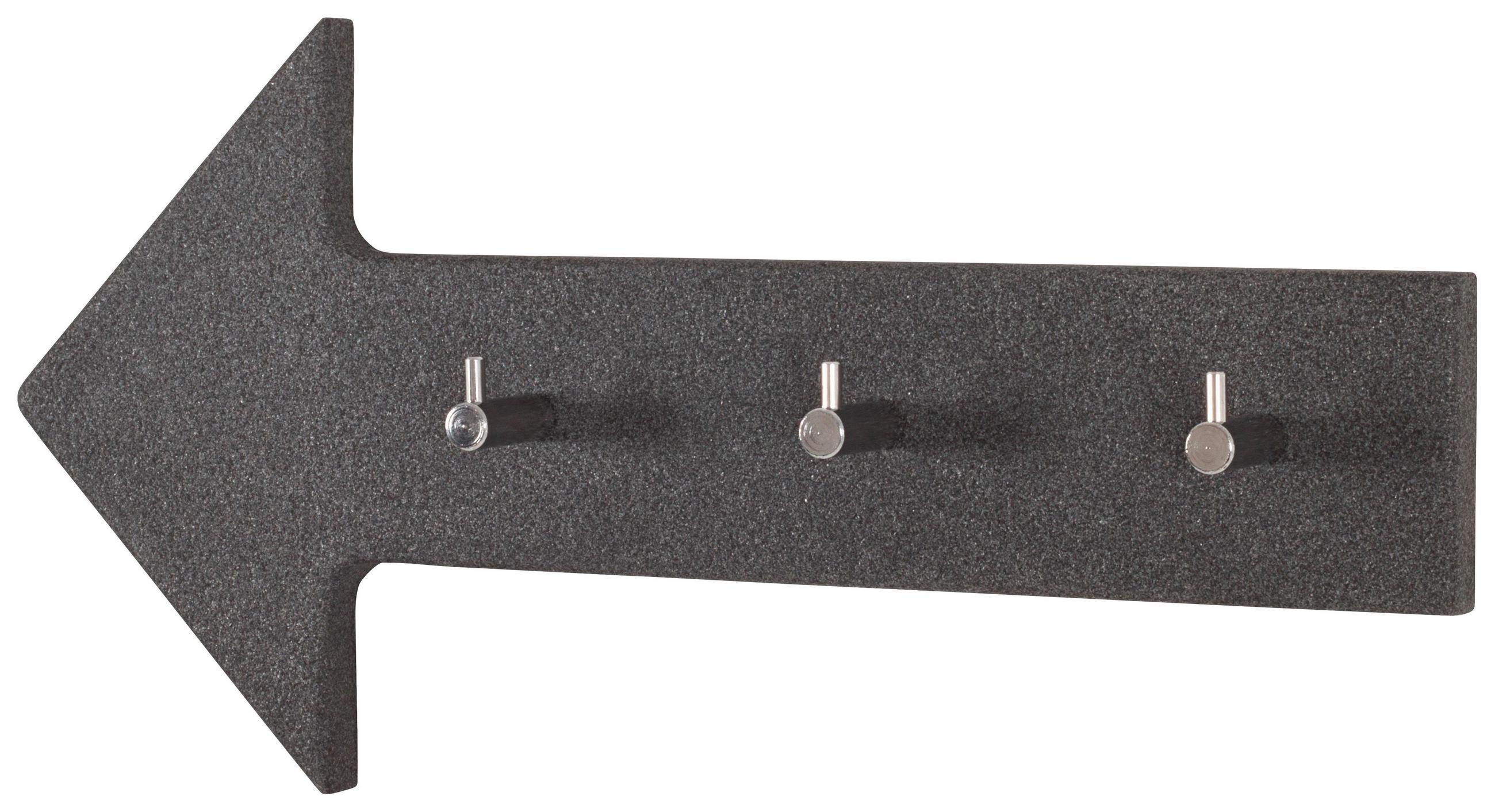 HAKENLEISTE  in Anthrazit  - Anthrazit, Design, Holzwerkstoff (40/20/5cm)