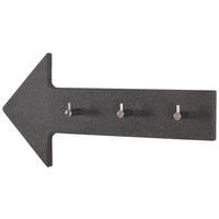 HAKENLEISTE  in Anthrazit  - Anthrazit, Design, Holzwerkstoff (40/20/5cm)