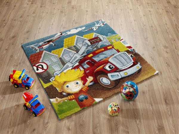 KINDERTEPPICH 140/140 cm Kidsclub Action  - Multicolor, Basics, Textil (140/140cm) - Ben'n'jen