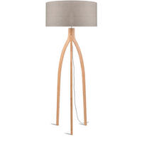 STEHLEUCHTE 60/160 cm    - Naturfarben, Trend, Holz/Textil (60/160cm) - Good & Mojo