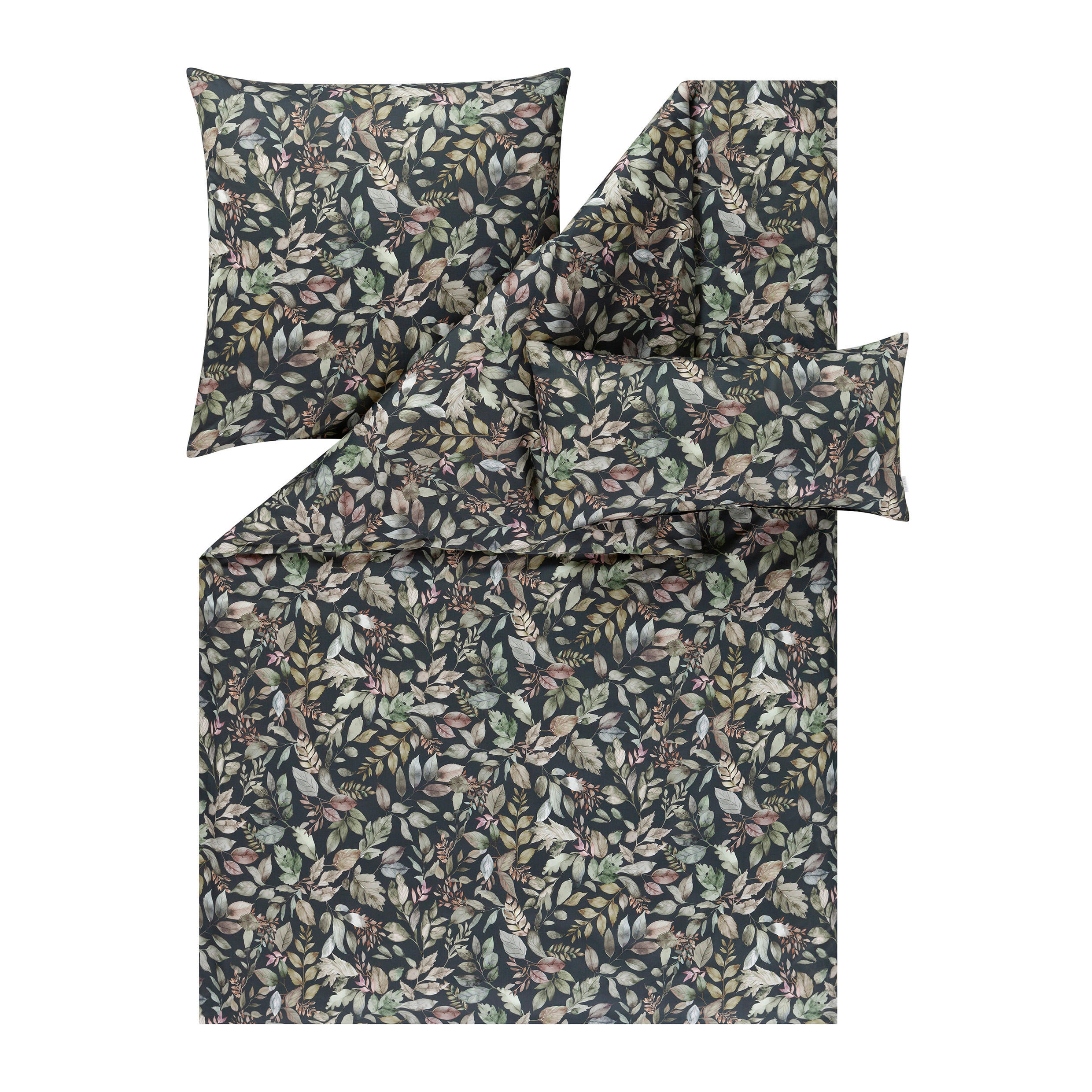BETTWÄSCHE Atelier Makosatin 155/220 cm  - Anthrazit, Design, Textil (155/220cm) - Estella