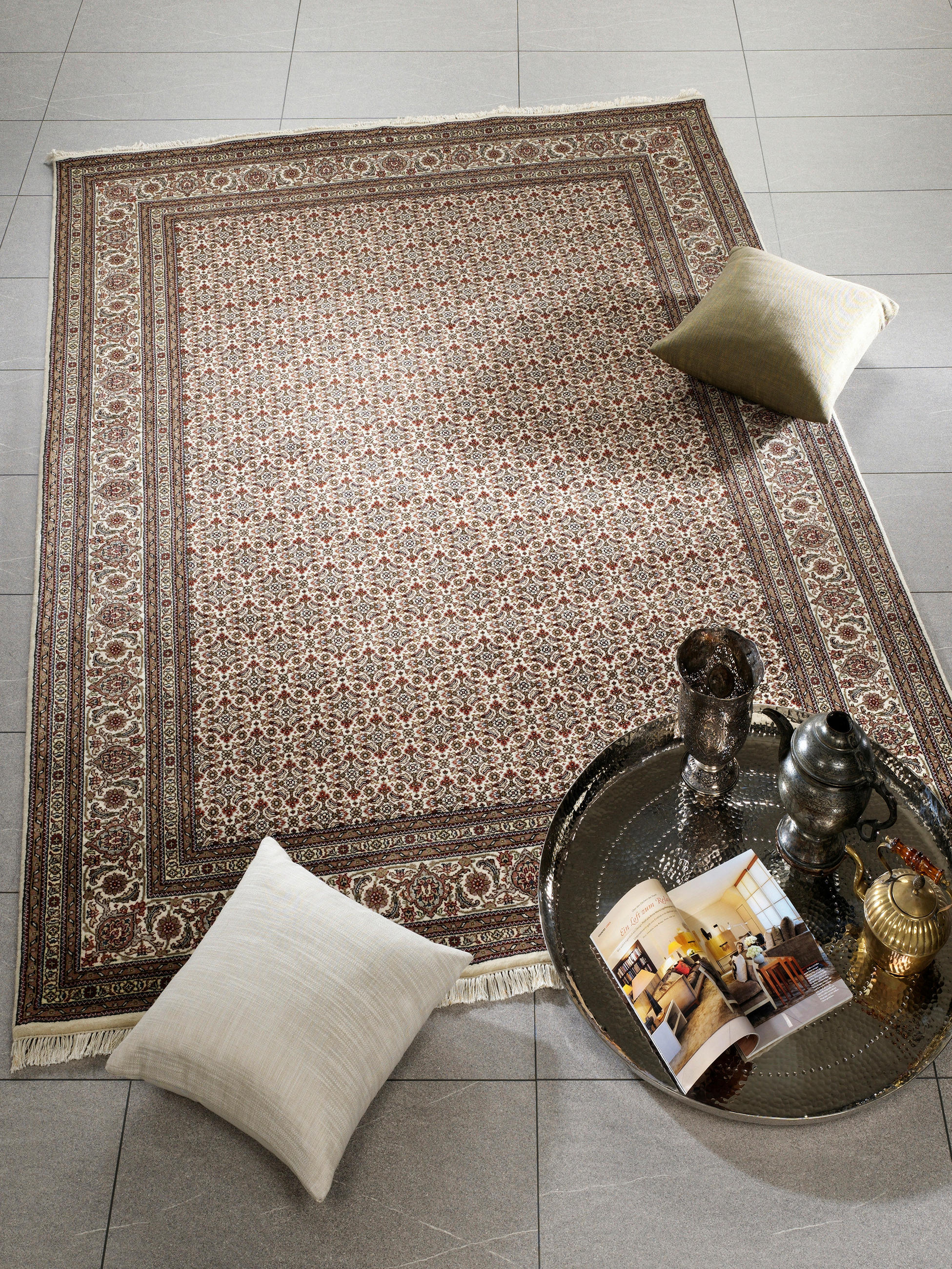 ORIENTTEPPICH 80/300 cm Creme  - Creme, Basics, Textil (80/300cm) - Cazaris