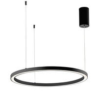 LED-HÄNGELEUCHTE Luce Ambiente e Design 80/150 cm   - Schwarz/Weiß, Design, Kunststoff/Metall (80/150cm)