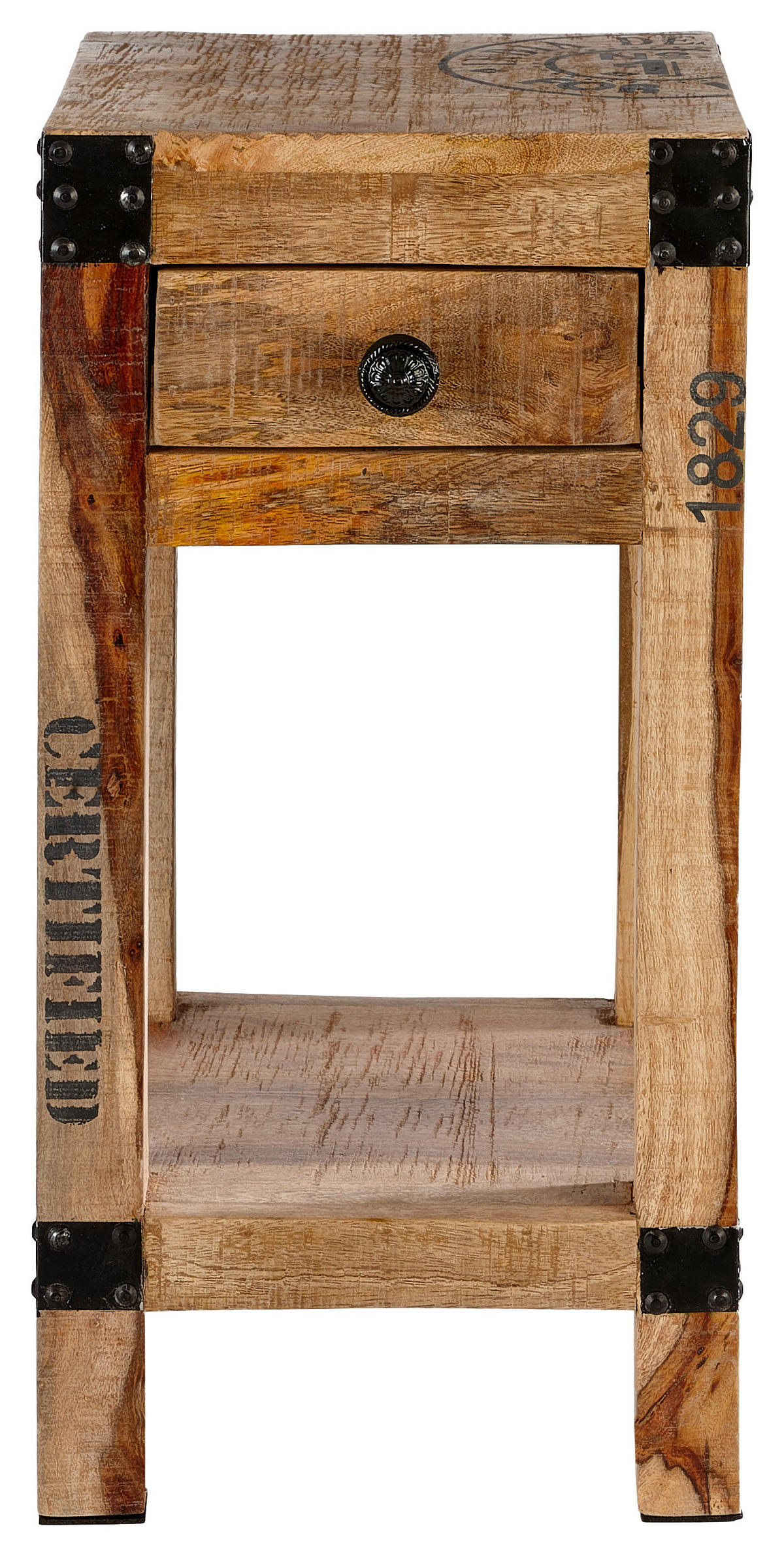 BEISTELLTISCH 30/30/60 cm Sheesham quadratisch  - Trend (30/30/60cm) - Carryhome