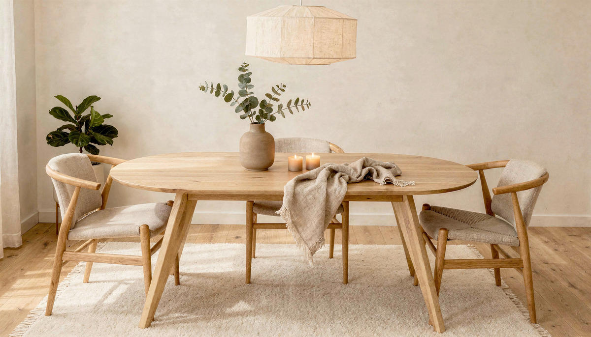 ESSTISCH 180/90/75 cm Echtholz  Holz Eichefarben  - Eichefarben, KONVENTIONELL, Holz (180/90/75cm) - VanDerken