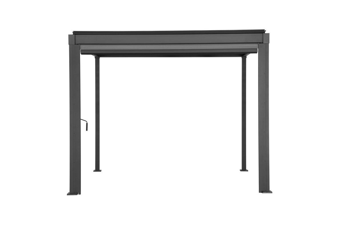 PERGOLA-ROLLO   - Anthrazit/Grau, Basics, Textil/Metall (279/224cm) - Gardenson