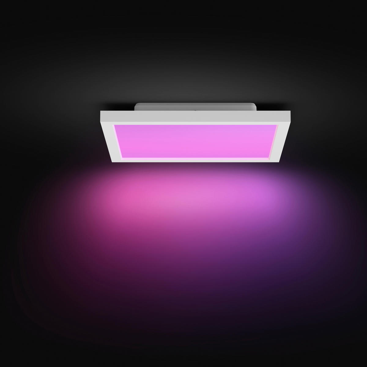LED-DECKENLEUCHTE WACA Surimu 30/4,8/30 cm   - Weiß, Basics, Metall (30/4,8/30cm) - Philips HUE