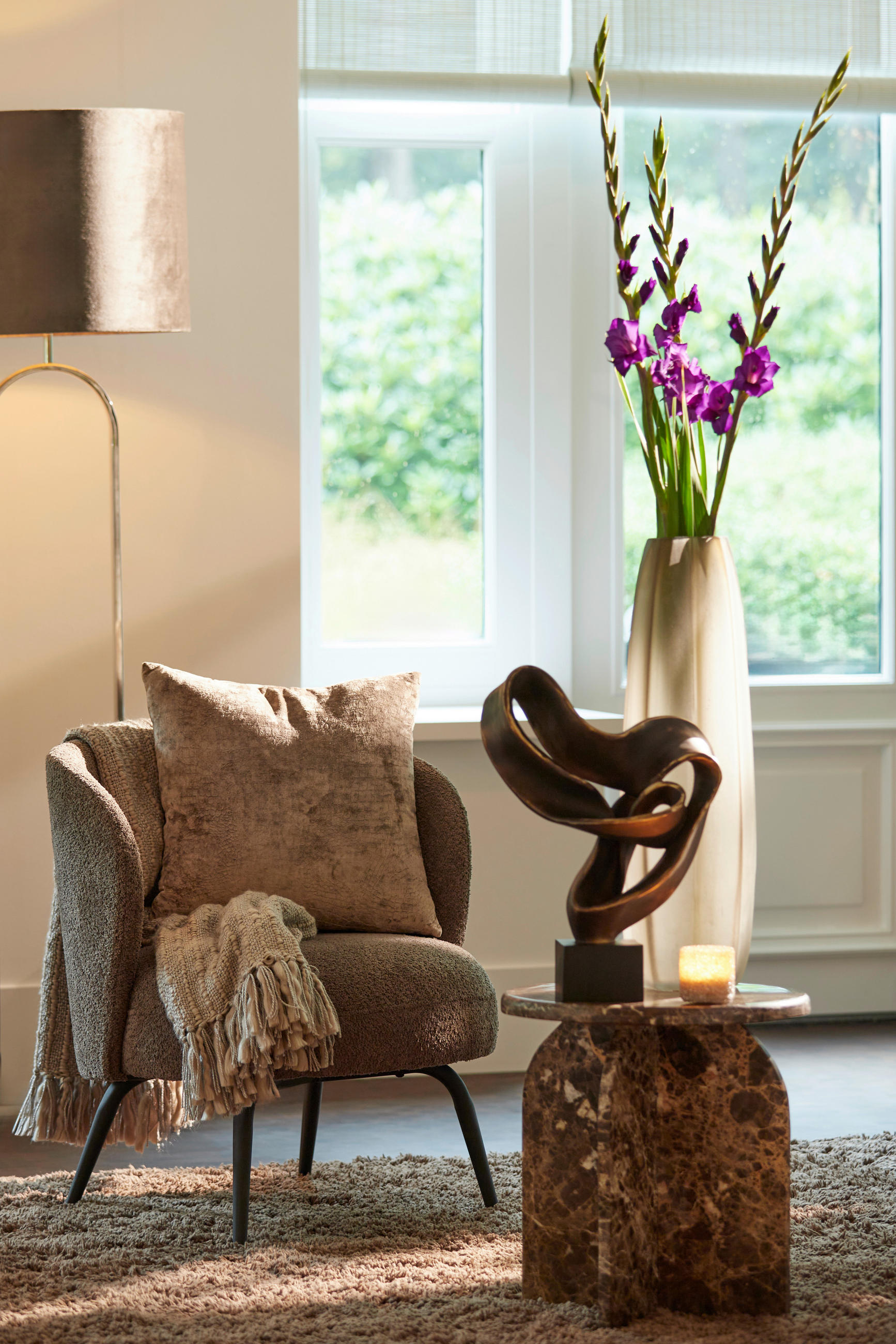 SKULPTUR - Goldfarben, Basics, Kunststoff (14.5/44.5/33cm) - Light & Living