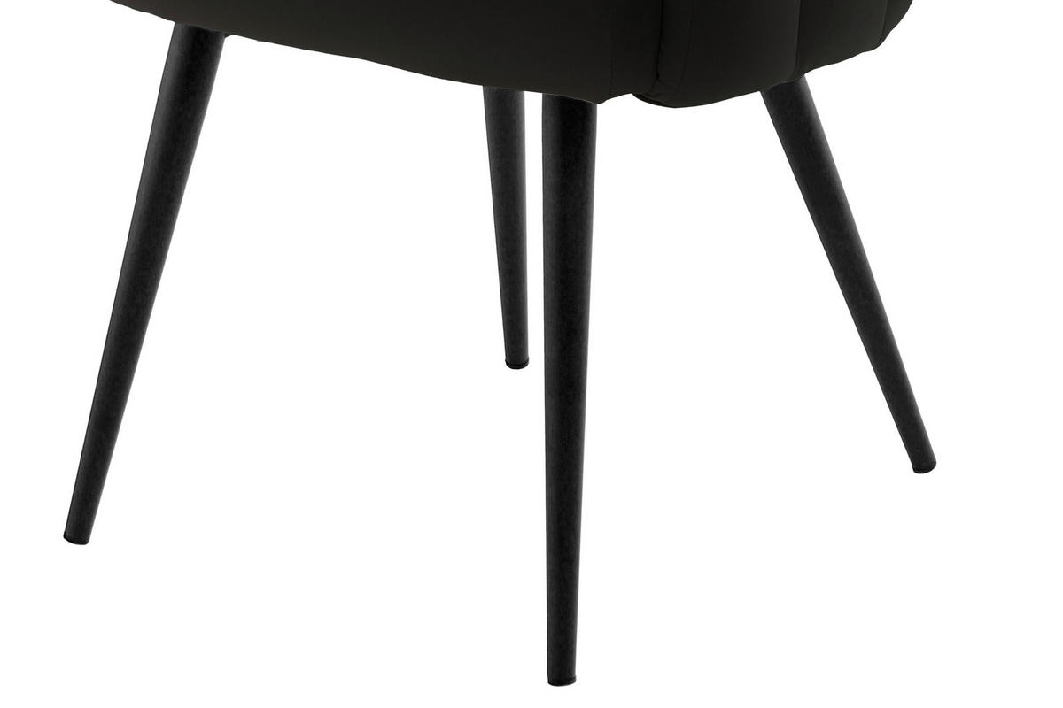ARMLEHNSTUHL  in Eisen  - Schwarz, Design, Kunststoff/Metall (61/85/58cm) - Kayoom