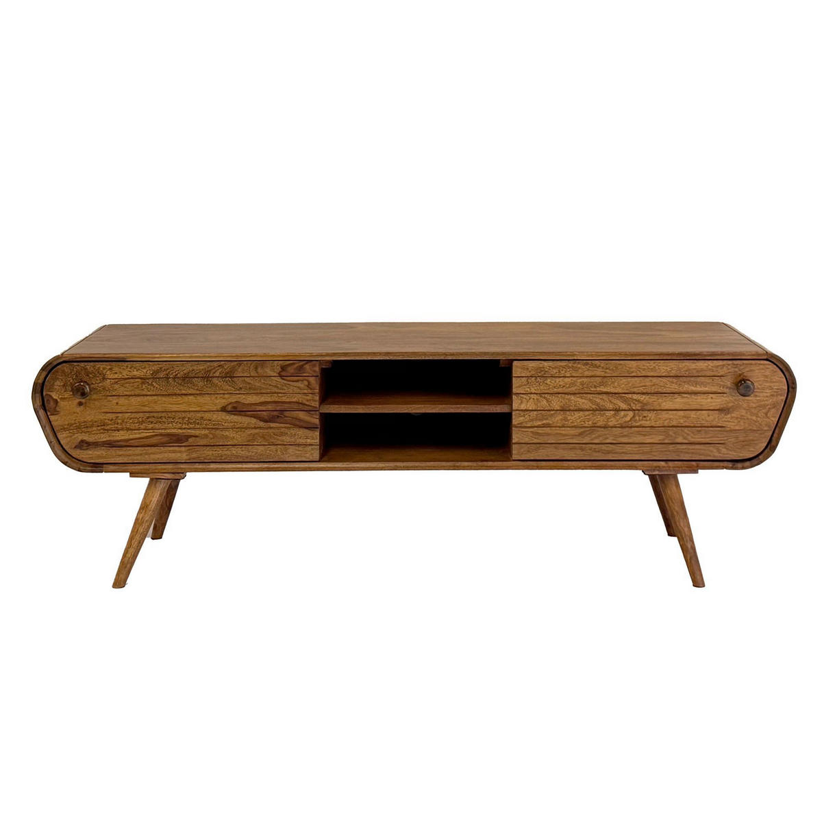 LOWBOARD  in 160/50/45 cm  - Sheeshamfarben, Natur, Holz (160/50/45cm) - Livetastic