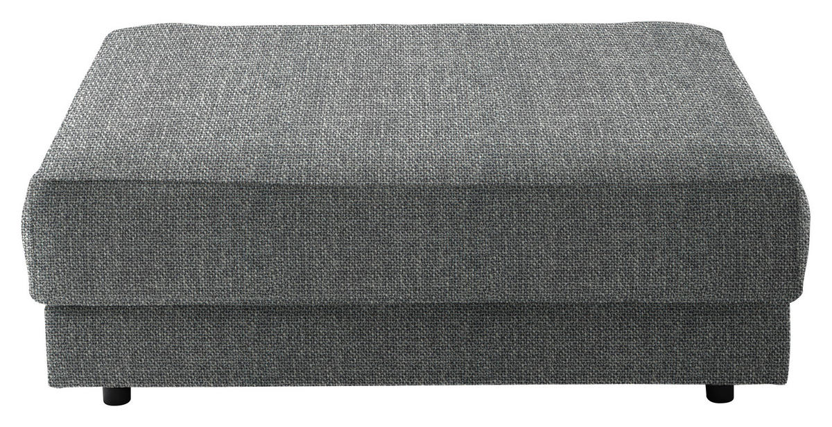 HOCKER in Textil Grau  - Schwarz/Grau, Design, Kunststoff/Textil (105/38/117cm) - home24