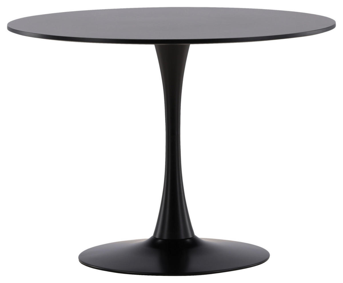 ESSTISCH in Metall, Holzwerkstoff 100/100/74 cm  - Schwarz, Design, Holzwerkstoff/Metall (100/100/74cm) - Livetastic