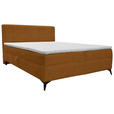 BOXBETT 140/200 cm  in Cognac  - Cognac/Schwarz, Design, Holz/Holzwerkstoff (140/200cm) - Xora