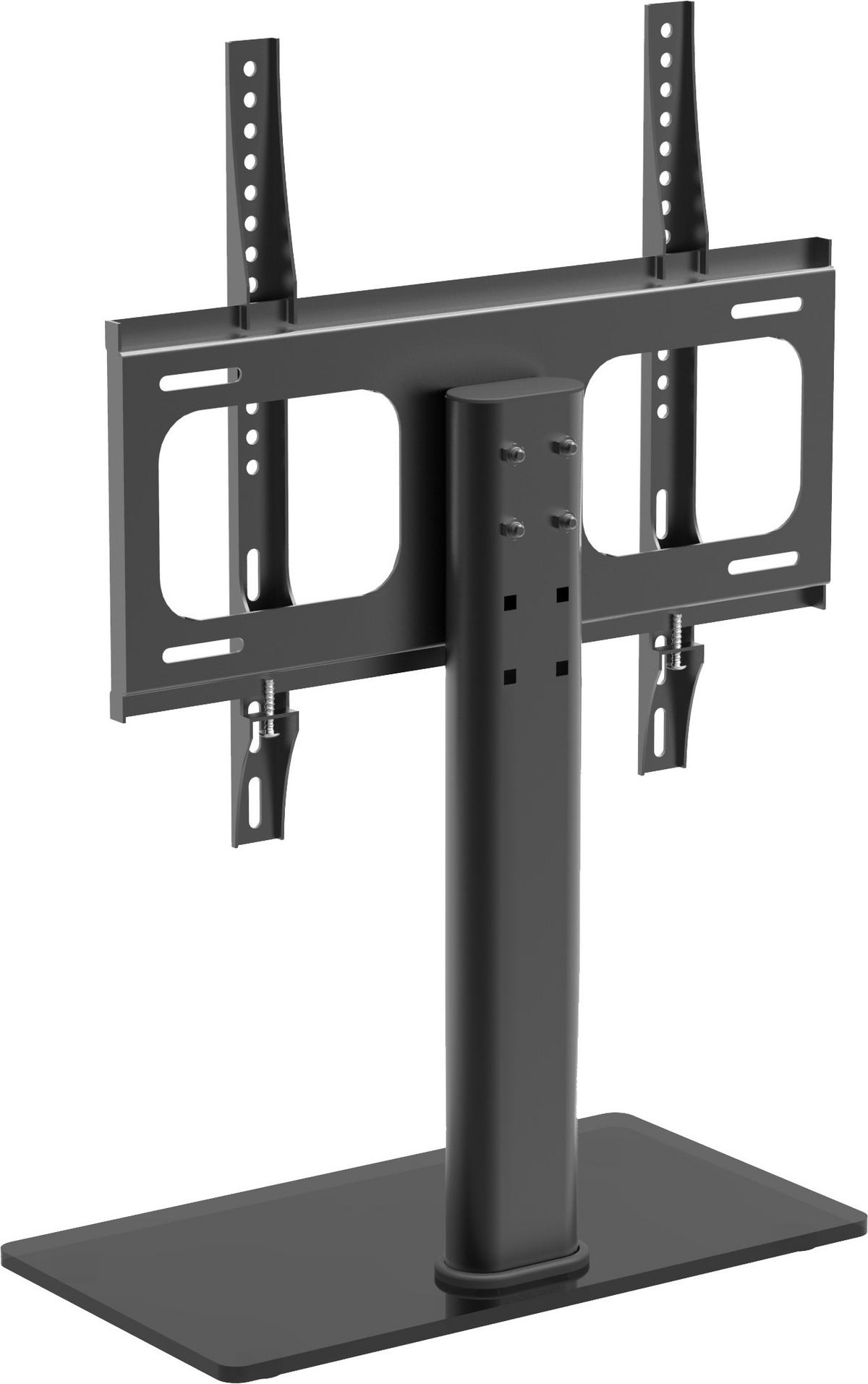 TV-RACK Metall, Glas Schwarz  - Schwarz, Basics, Glas/Metall (46/67,4/24cm) - MID.YOU