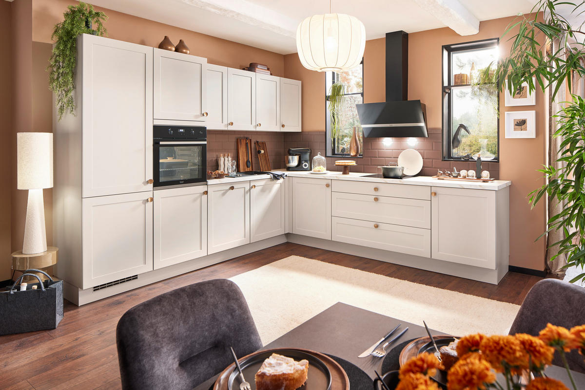 EINBAUKÜCHE   - Beige, Design, Holzwerkstoff - Celina