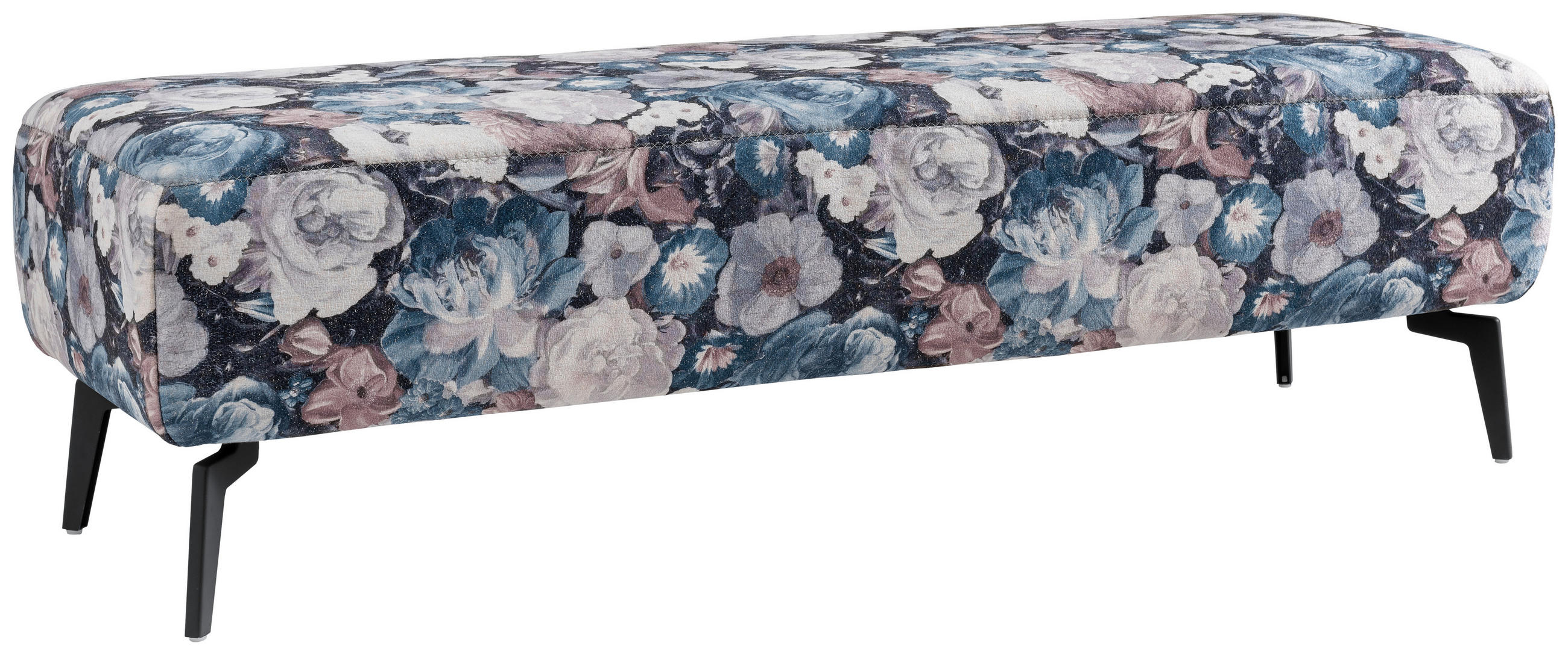 BETTBANK 157/47/53 cm   - Multicolor/Petrol, Konventionell, Textil/Metall (157/47/53cm) - Beldomo - Sleep