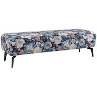 BETTBANK 157/47/53 cm   - Multicolor/Petrol, Konventionell, Textil/Metall (157/47/53cm) - Beldomo - Sleep