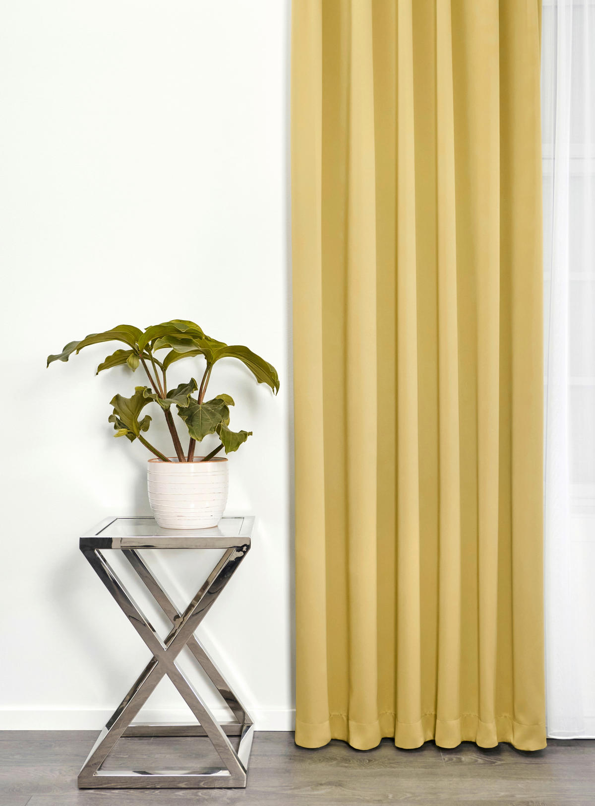 MATERIAL TEXTIL DECORATIV opac  - galben, Basics, textil (280cm)