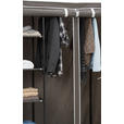 STOFFSCHRANK 110/178/46 cm  in Grau  - Grau, Basics, Kunststoff/Textil (110/178/46cm) - Carryhome