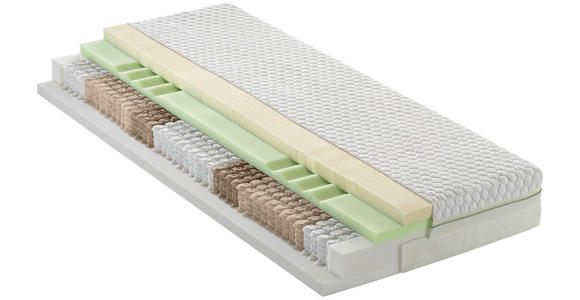 GEL-TASCHENFEDERKERNMATRATZE 90/200 cm Höhe ca. 24 cm  - Weiß, Basics, Textil (90/200cm) - Dieter Knoll