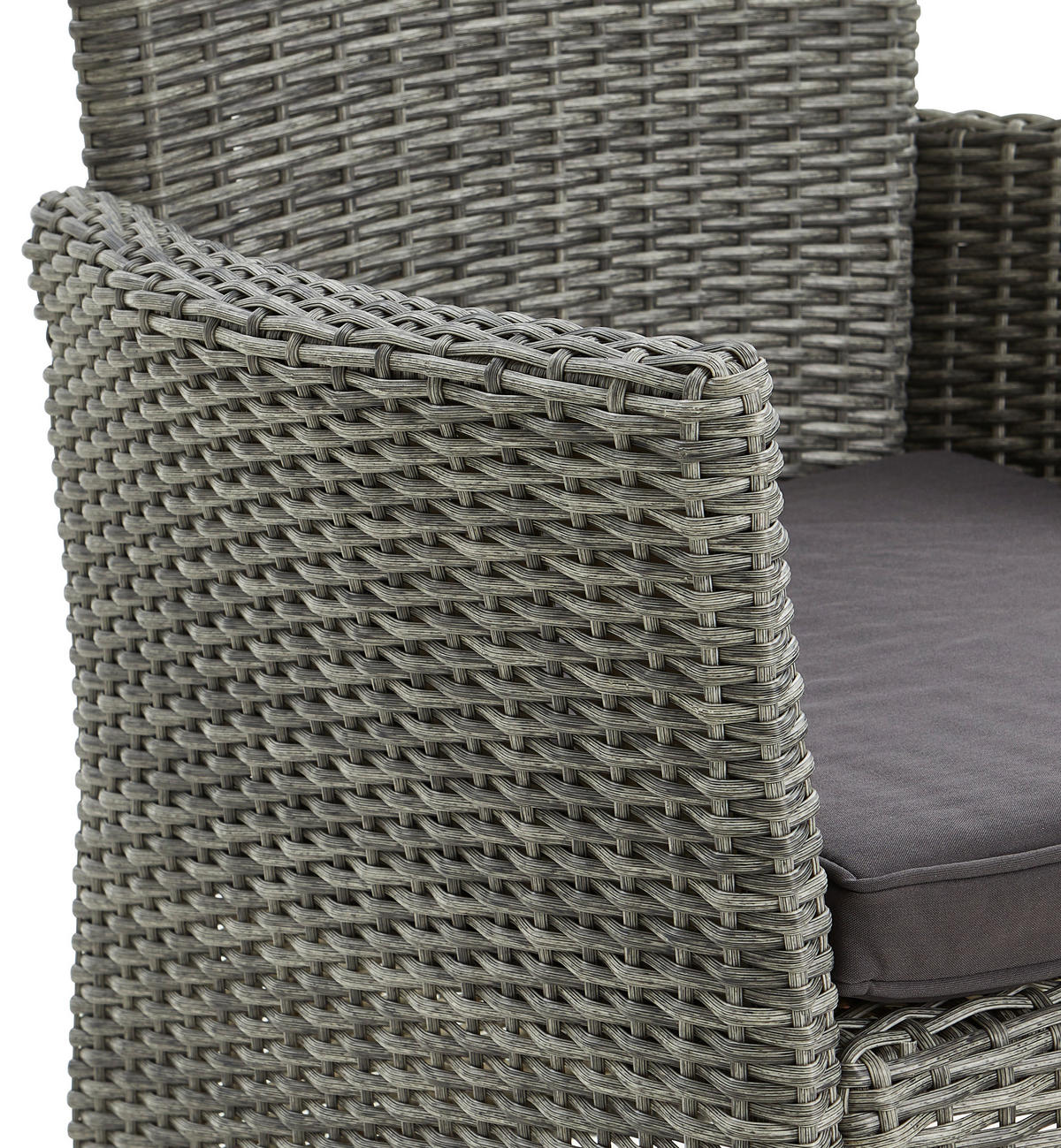 ZOSTAVA ZÁHRADNÉHO NÁBYTKU kov, plast - čierna/sivá, Modern, kov/plast (140/74/58cm) - Ambia Garden
