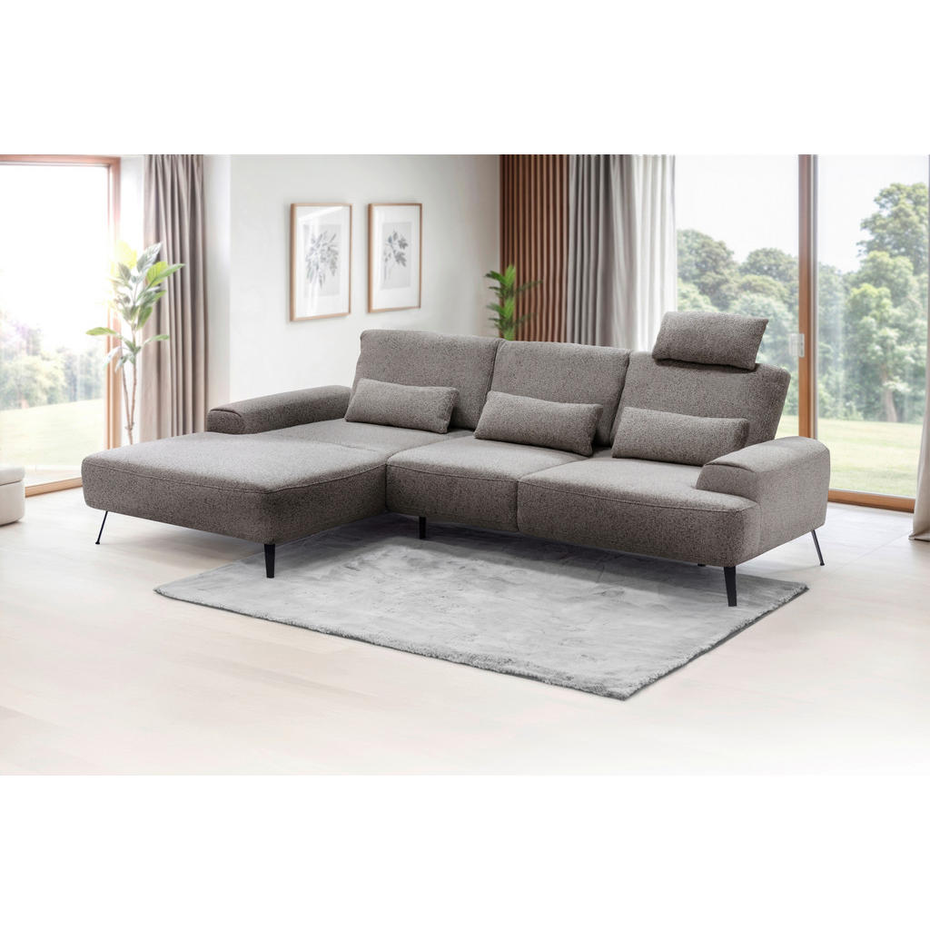Livetastic ROHOVÁ SEDAČKA, textil, sivohnedá