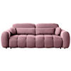 SCHLAFSOFA  in Webstoff Pink  - Pink/Schwarz, KONVENTIONELL, Kunststoff/Textil (262/93/117cm) - Carryhome