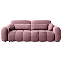SCHLAFSOFA  mit Webstoff Pink  - Pink/Schwarz, KONVENTIONELL, Kunststoff/Textil (262/93/117cm) - Carryhome