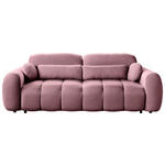 SCHLAFSOFA  mit Webstoff Pink  - Pink/Schwarz, KONVENTIONELL, Kunststoff/Textil (262/93/117cm) - Carryhome