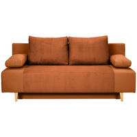 SCHLAFSOFA Cord, Velours Rostfarben  - Rostfarben/Buchefarben, Konventionell, Holz/Textil (191/92/89cm) - MID.YOU