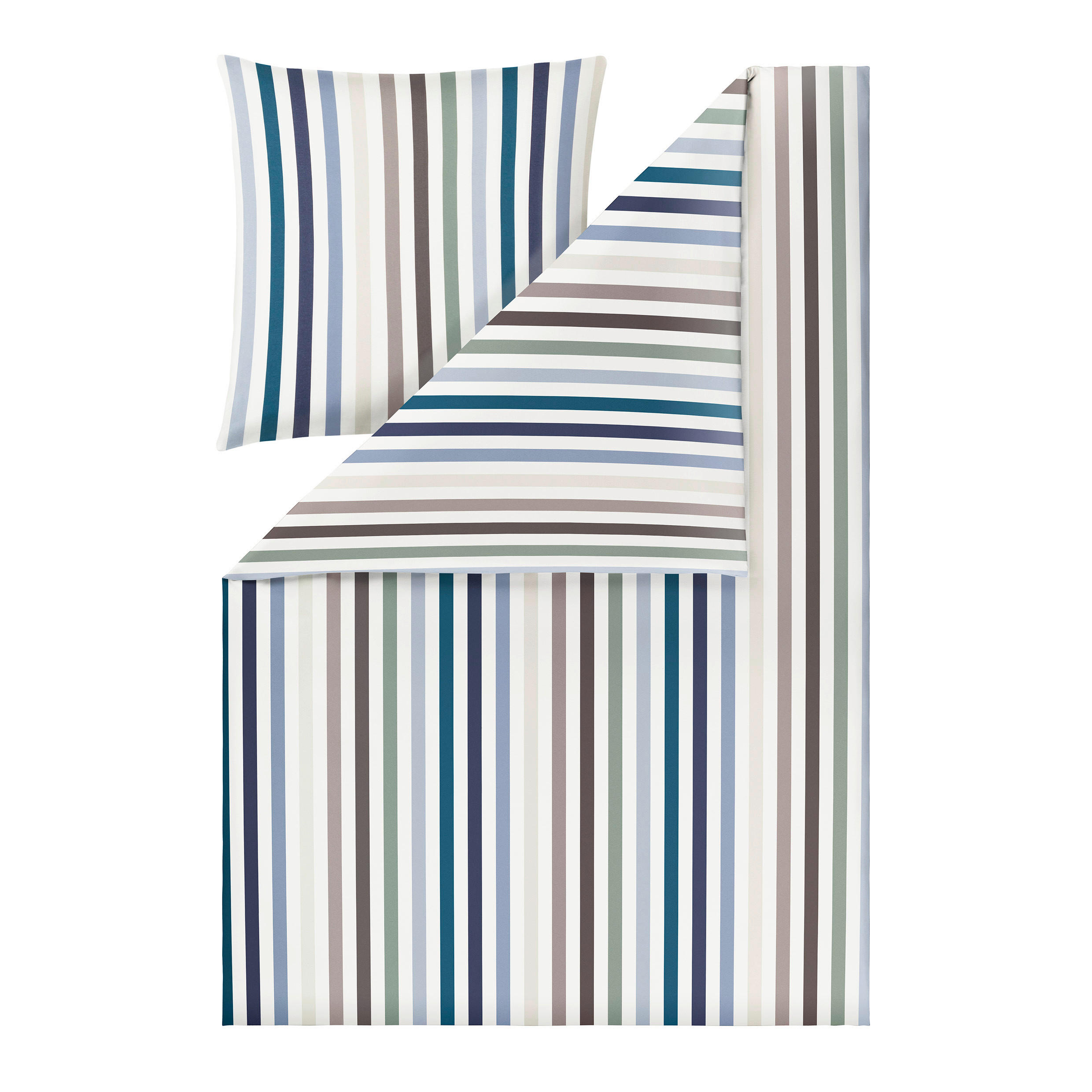 BETTWÄSCHE 2-teilig Curt Interlock-Jersey 155/220 cm  - Blau, Design, Textil (155/220cm) - Estella