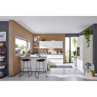 EINBAUKÜCHE ULTRA GLISS  - Weiß, Design, Holzwerkstoff - Novel