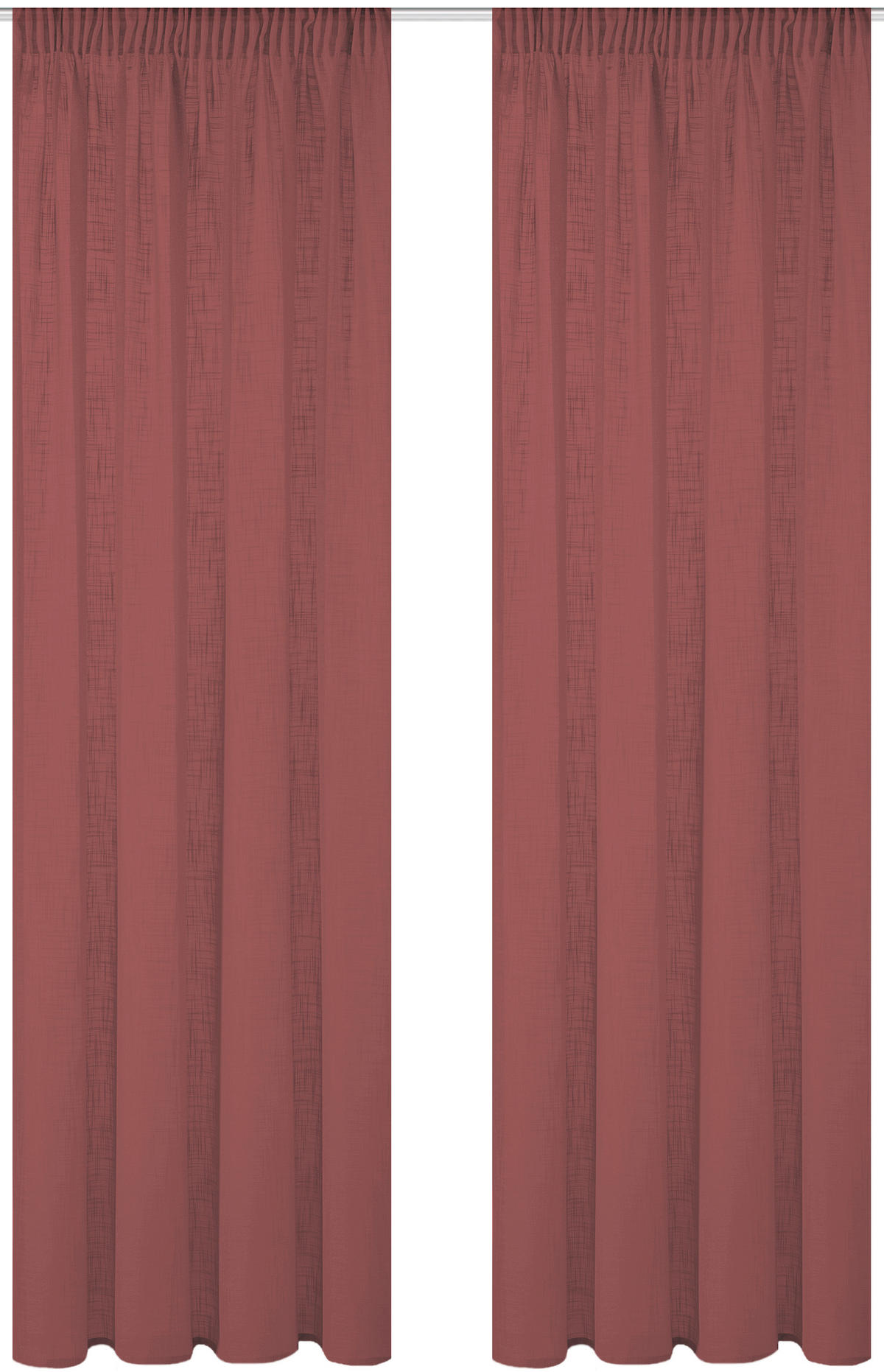 FERTIGVORHANG  halbtransparent   140/160 cm 2 Stück  - Beere, Basics, Textil (140/160cm)