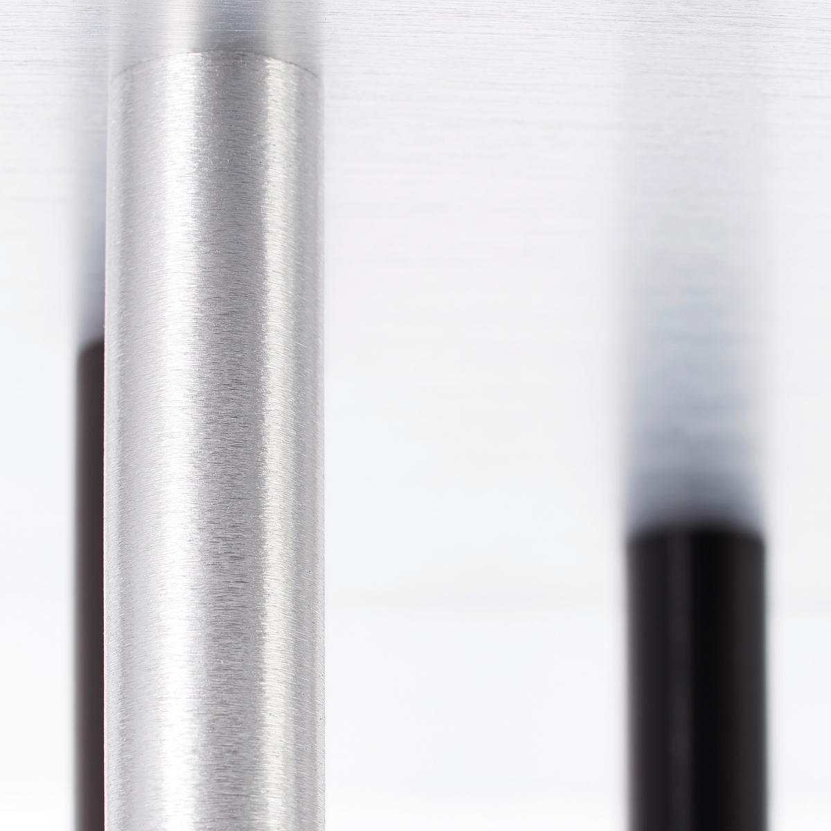 LED-DECKENLEUCHTE 4 W    50/35/21 cm  - Schwarz/Alufarben, Design, Kunststoff/Metall (50/35/21cm) - Brilliant