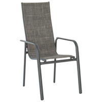 KERTI KAROSSZÉK fém, textil antracit  - antracit, Basics, textil/fém (56/108/75cm) - Ambia Garden