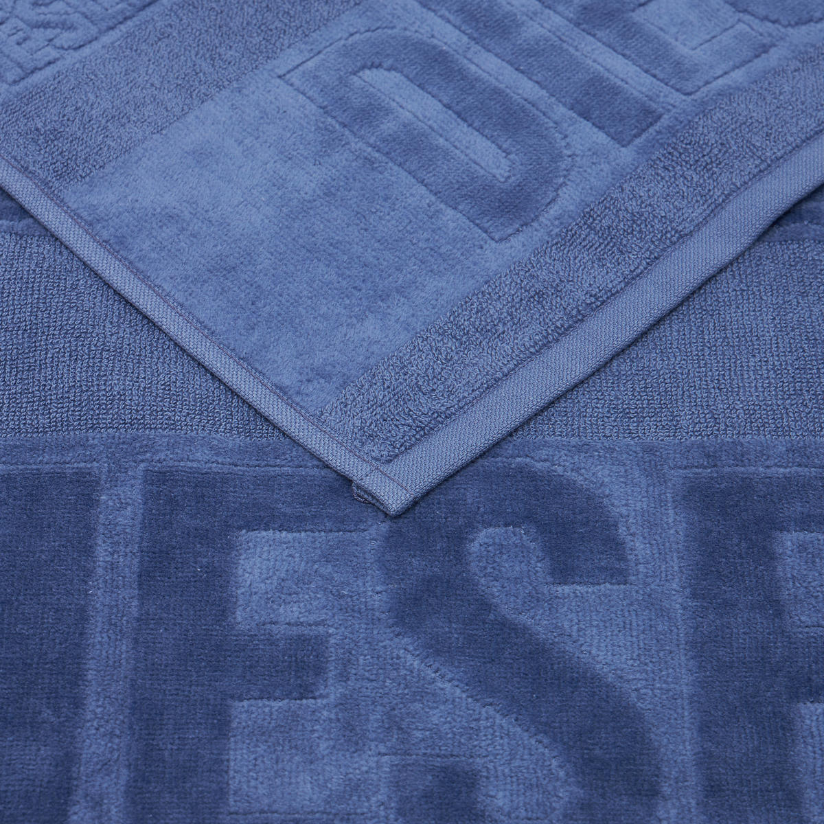 GÄSTETUCH RUNNING LOGO Blau 40/55 cm  - Blau, Basics, Textil (40/55cm) - Diesel