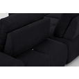 ECKSOFA  in Velours Dunkelblau  236/326 cm  - Schwarz/Dunkelblau, Design, Kunststoff/Textil (236/326cm) - Xora