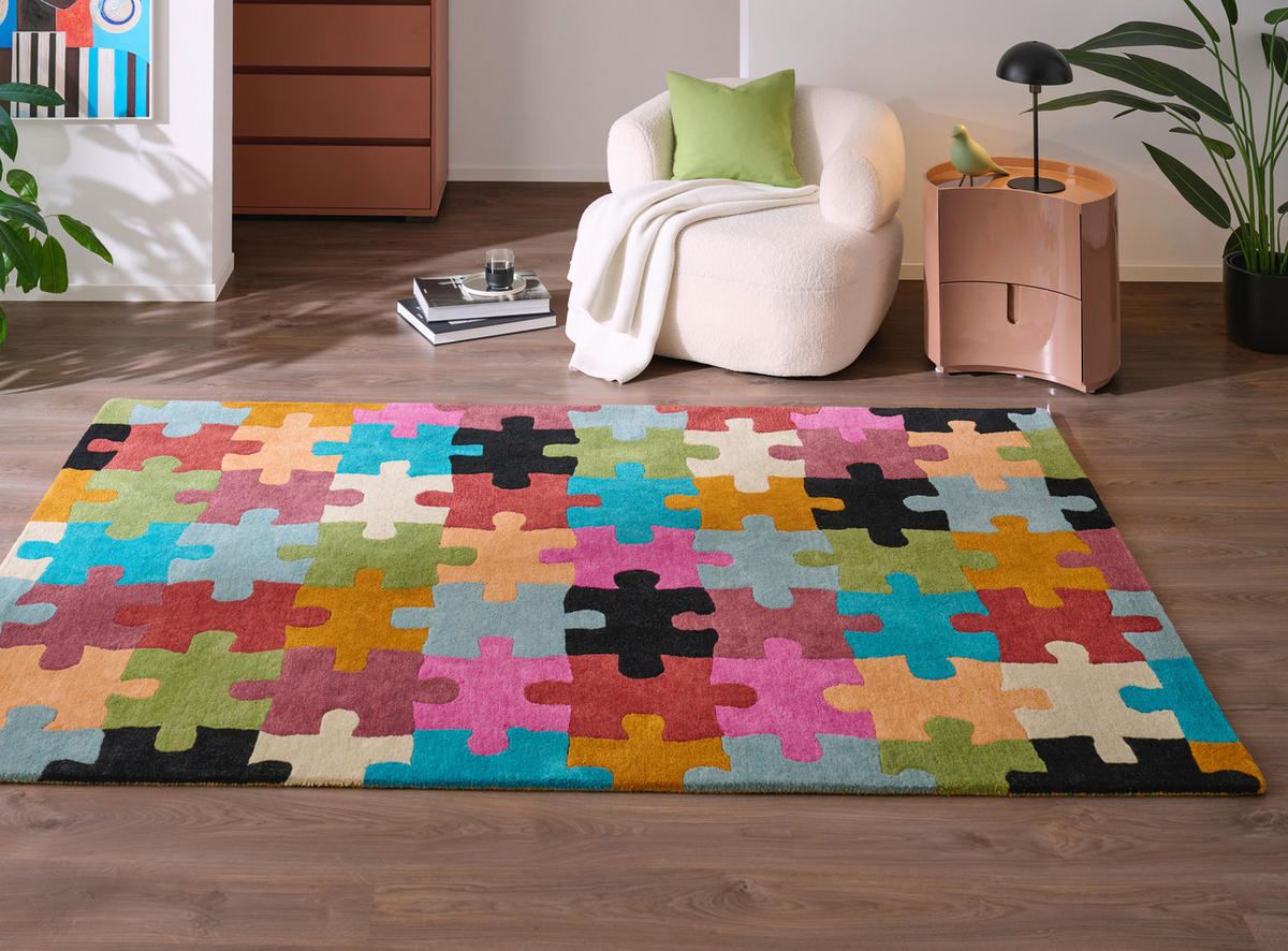 ORIENTTEPPICH  Wohnzimmer 70/140 cm Fröhlich & Freund Multicolor rechteckig  - Multicolor, Design, Textil (70/140cm) - Cazaris