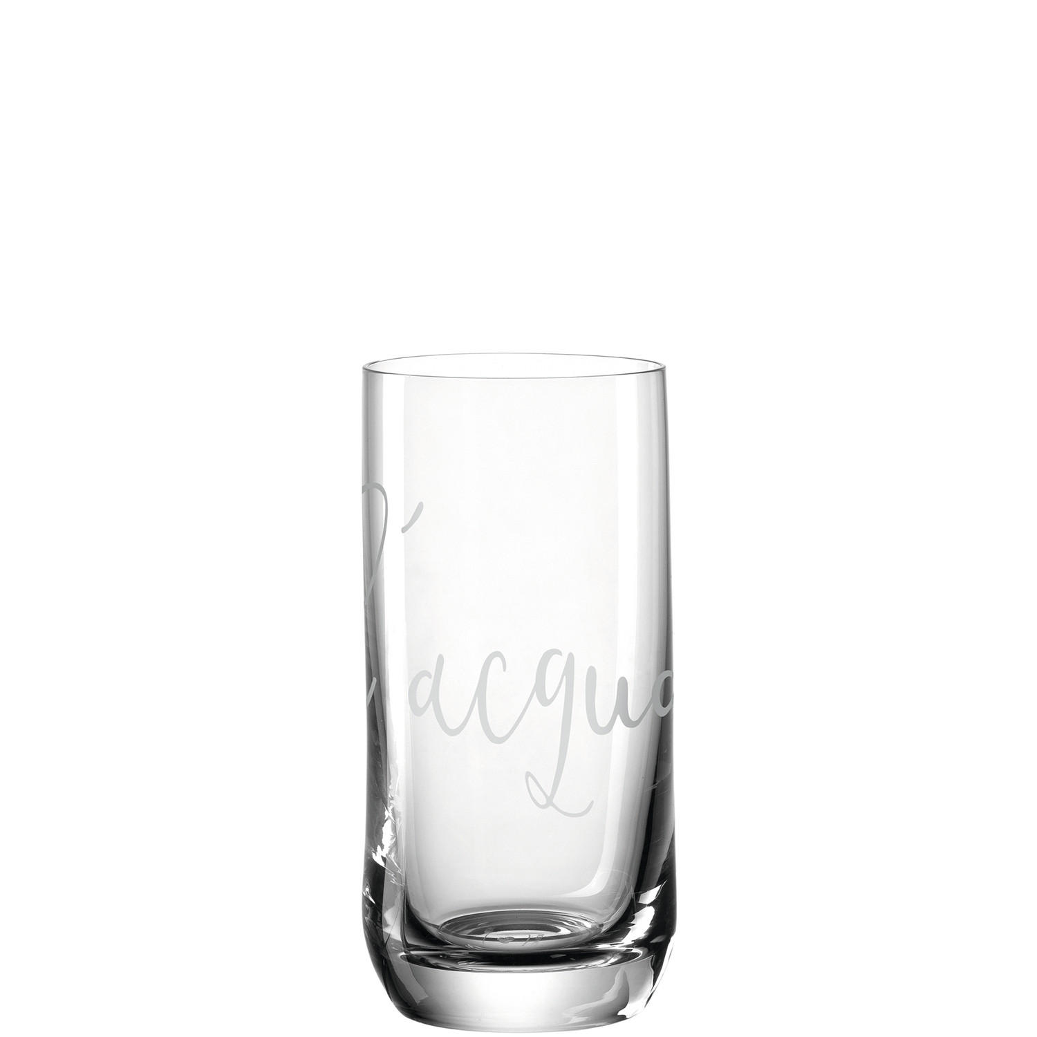 ČAŠA ZA VODU  330 ml  - providno/bela, Osnovno, staklo (6,20/13,20/6,20cm) - Leonardo