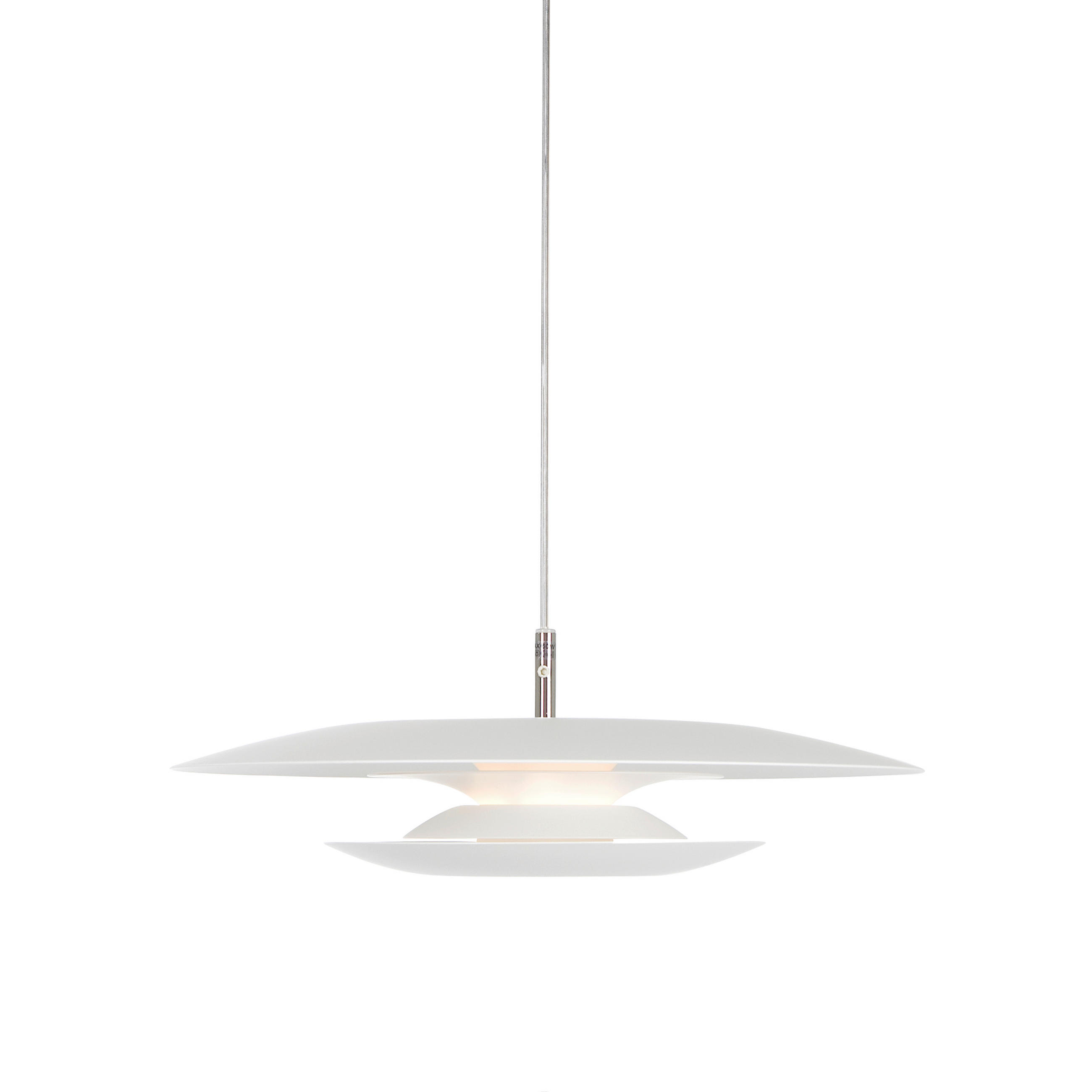 HÄNGLAMPA Eclipse 43/8,5 cm  - vit, Design, metall (43/8,5cm) - Belid