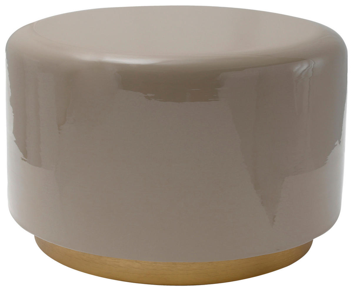 BEISTELLTISCH Metall  - Goldfarben/Grau, Design, Metall (51,5/43cm) - Kayoom