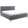 POLSTERBETT 180/200 cm  in Anthrazit  - Weiss/Birkefarben, Konventionell, Holz/Textil (180/200cm) - Boxxx