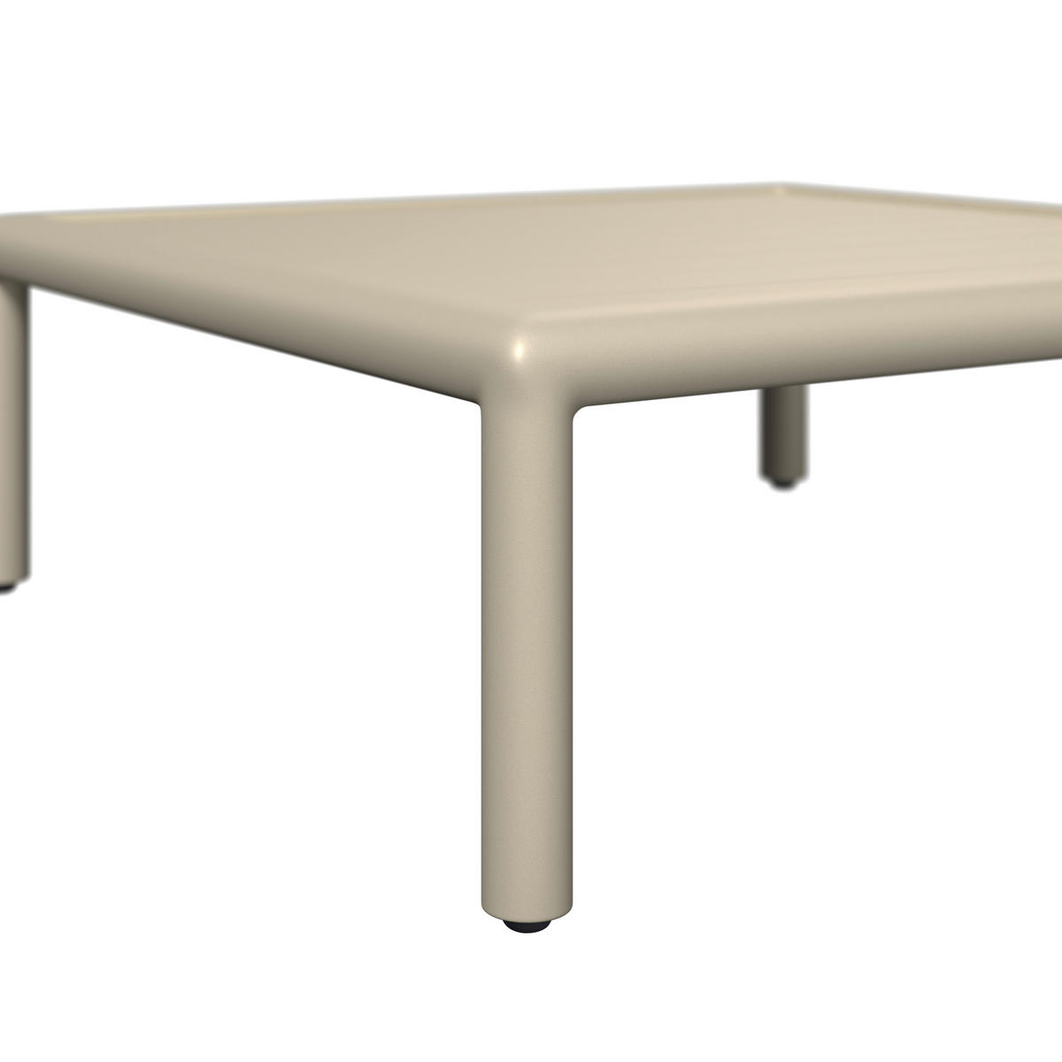 LOUNGEGARNITUR Aluminium  - Sandfarben/Beige, Design, Textil/Metall (289/69/169cm) - Amatio